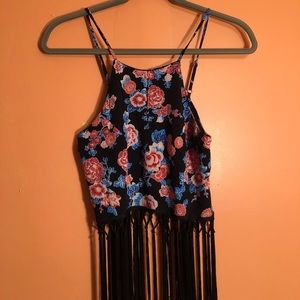 Flower crop top